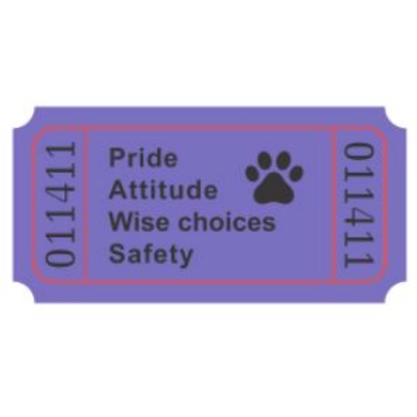 Single Raffle Tickets with Consec. numbering  with your event or... from ASI 57713 Glow Promotions / Glow Promotions