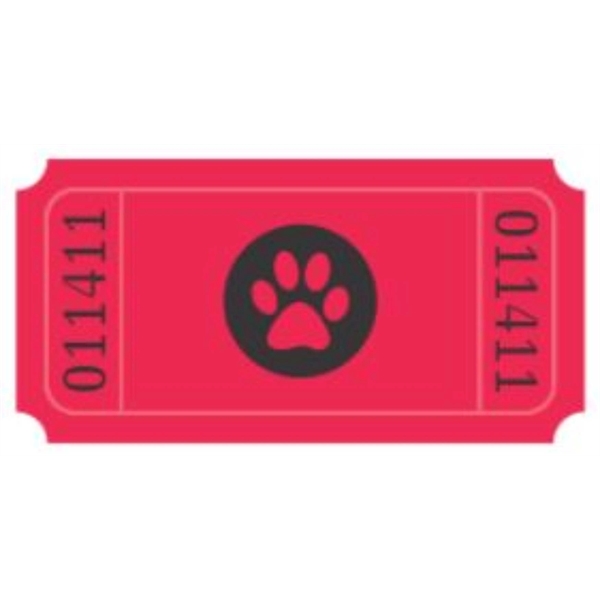 Single Raffle Tickets with Consec. numbering  with your event or... from ASI 57713 Glow Promotions / Glow Promotions