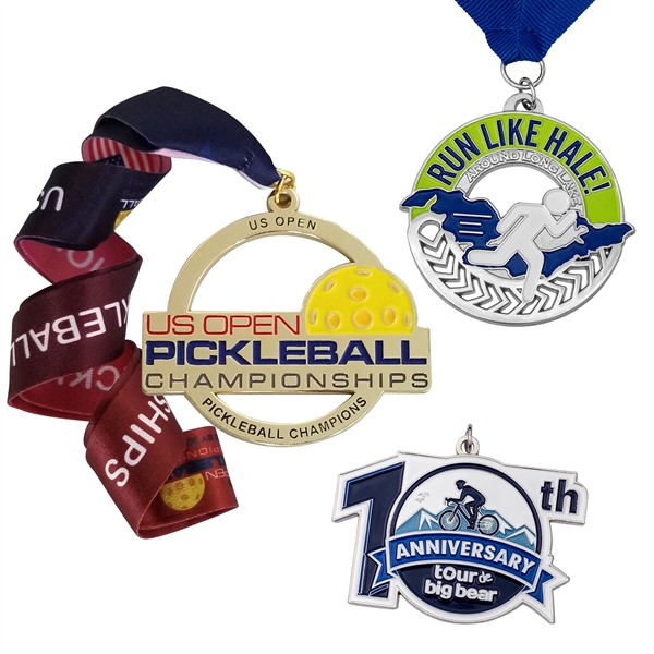 Die cast zinc alloy medals and medallions with 2D imprint and... from ASI 52263 EMT / EMT