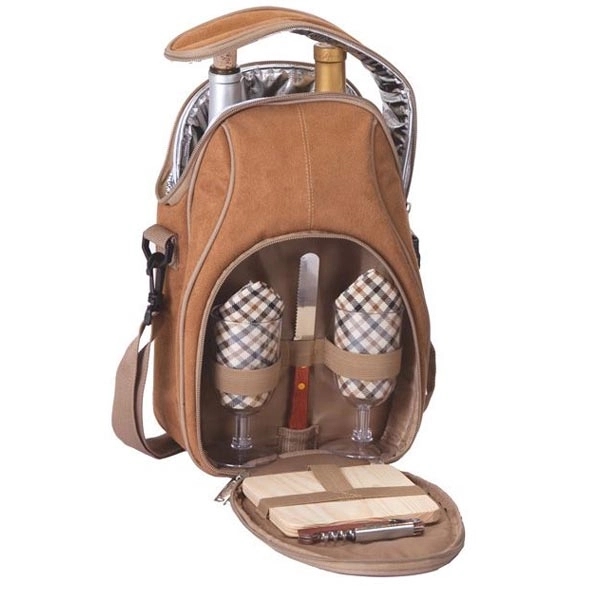 Brava Wine & Cheese Backpack Tote Holds 2 Bottles.... from ASI 88675 Picnic Plus