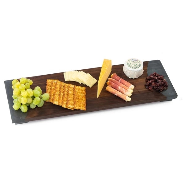 Large acacia wood and marble Serving Board... from ASI 88675 Picnic Plus / PICNIC PLUS