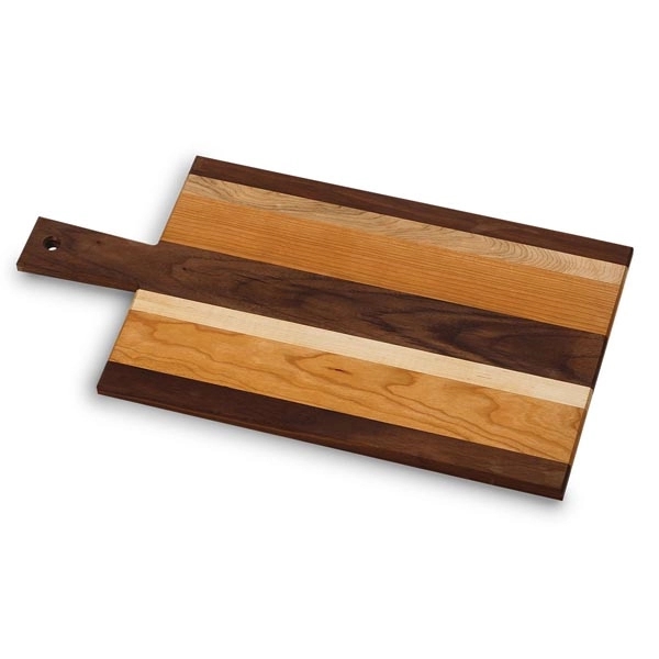 USA Made serving plank with cherry, maple and walnut woods... from ASI 88675 Picnic Plus
