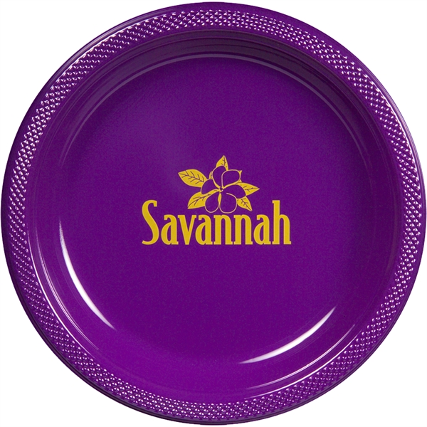 Colored BPA free plastic plate, disposable.... from ASI 88200 TK Sorg's - A Div of Arch Promo Group, LLC / PETITE