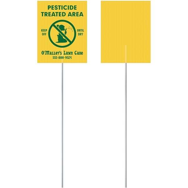 5" x 4" Corrugated posting sign with printing on one side... from ASI 80228 Quinn
