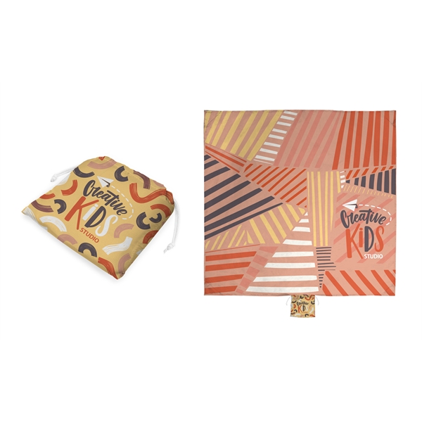 59" x 59" foldable polyester picnic blanket with full color printing... from ASI 45657 Pop! Promos