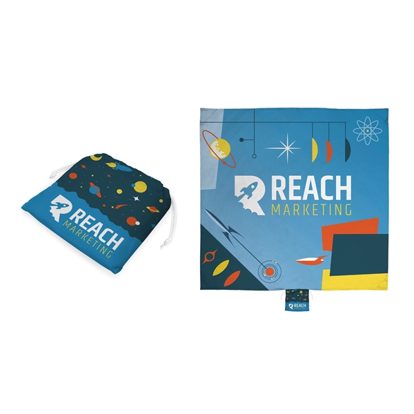 59" x 59" foldable polyester picnic blanket with full color printing... from ASI 45657 Pop! Promos