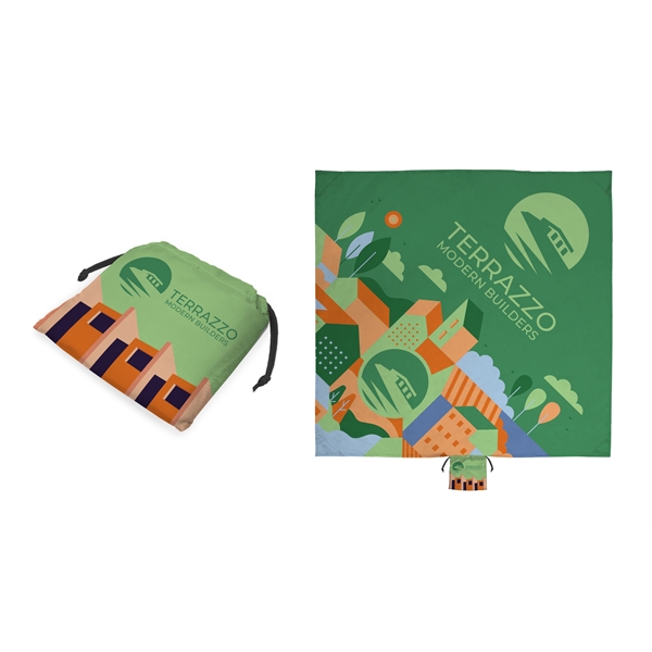 59" x 59" foldable polyester picnic blanket with full color printing... from ASI 45657 Pop! Promos