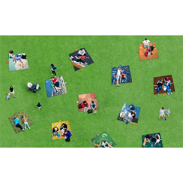 59" x 59" foldable polyester picnic blanket with full color printing... from ASI 45657 Pop! Promos