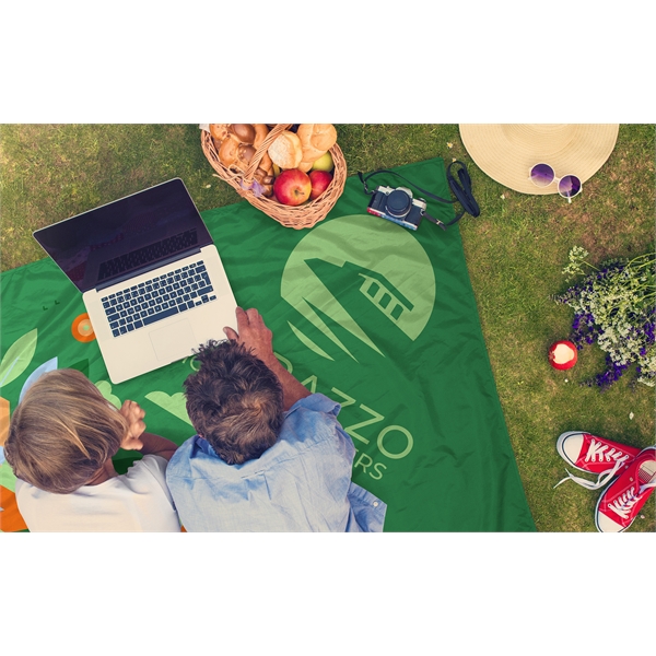 59" x 59" foldable polyester picnic blanket with full color printing... from ASI 45657 Pop! Promos