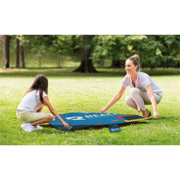 59" x 59" foldable polyester picnic blanket with full color printing... from ASI 45657 Pop! Promos