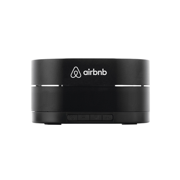 3" x 3" x 1 3/4" aluminum diamond-cut wireless Bluetooth speaker... from ASI 91435 Tomax USA / Tomax