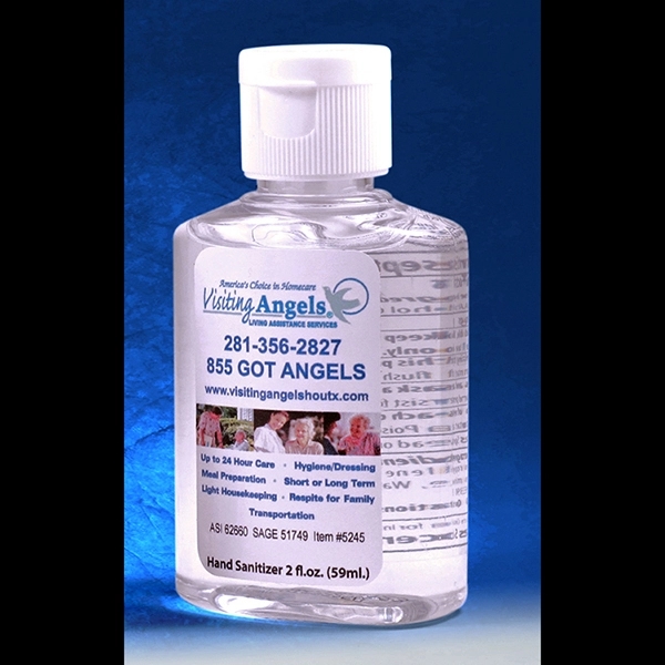 2 oz. bottle is filled with citrus scented antibacterial hand sanitizer... from ASI 62660 Innovation Line