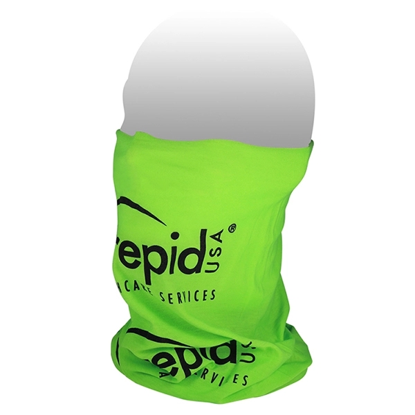 100% polyester microfiber neck gaiter/face cover; one size fits all.... from ASI 62660 Innovation Line
