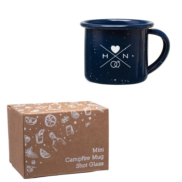 2 oz. mini campfire mug shot glass with decorative gift box.... from ASI 62190 Illini