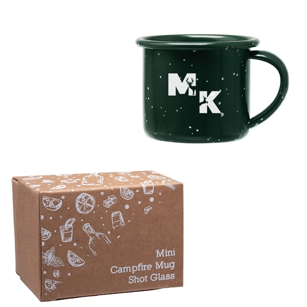 2 oz. mini campfire mug shot glass with decorative gift box.... from ASI 62190 Illini