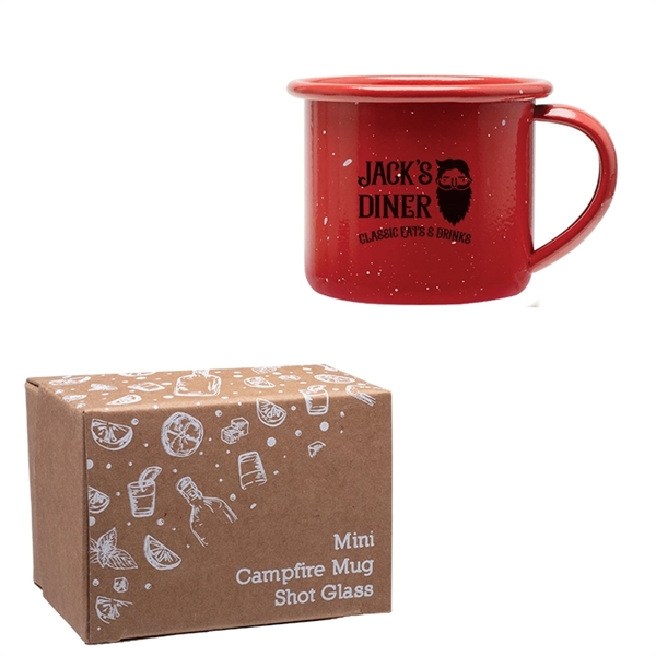 2 oz. mini campfire mug shot glass with decorative gift box.... from ASI 62190 Illini