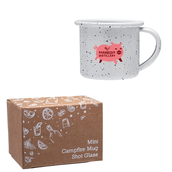 2 oz. mini campfire mug shot glass with decorative gift box.... from ASI 62190 Illini