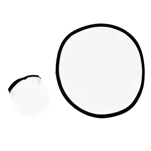 Lightweight polyester 10" flying disk with black trim and matching pouch... from ASI 61125 Hit Promotional Products / Hit®