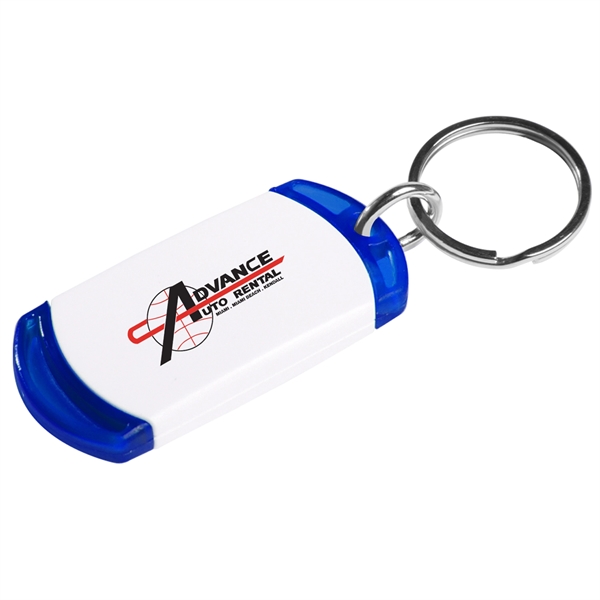 Key tag with two tone design. Made from sturdy plastic.... from ASI 52840 Evans Manufacturing
