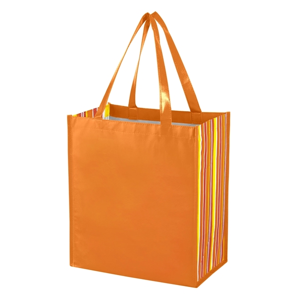 Shiny Laminated Non-Woven Tropic Shopper Tote Bag.  Made Of 80... from ASI 61125 Hit Promotional Products / Hit®