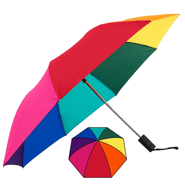 Automatic-opening umbrella that measures 15" when folded. Available in 30 attractive... from ASI 89955 StrombergBrand / Stromberg Brand Stromberg