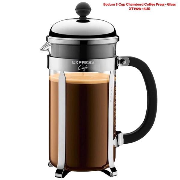 Bodum 8 Cup Chambord Glass Coffee Press. Add coffee and water,... from ASI 80060 VisionUSA