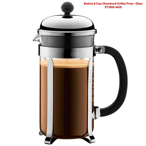 Bodum 8 Cup Chambord Glass Coffee Press. Add coffee and water,... from ASI 80060 VisionUSA
