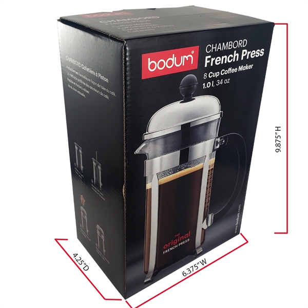 Bodum 8 Cup Chambord Glass Coffee Press. Add coffee and water,... from ASI 80060 VisionUSA