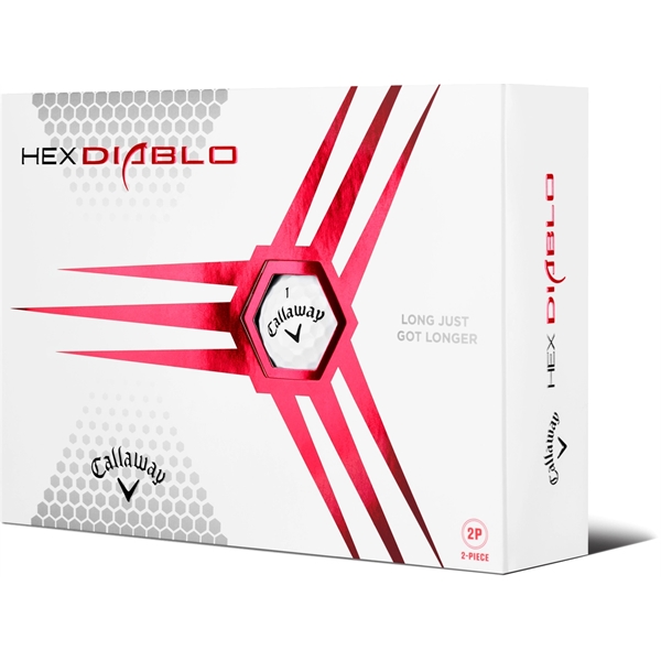 Callaway Hex Diablo golf balls; Box contains 12 white balls and... from ASI 38120 Ball Pro / Diversified Quality Kitchenware