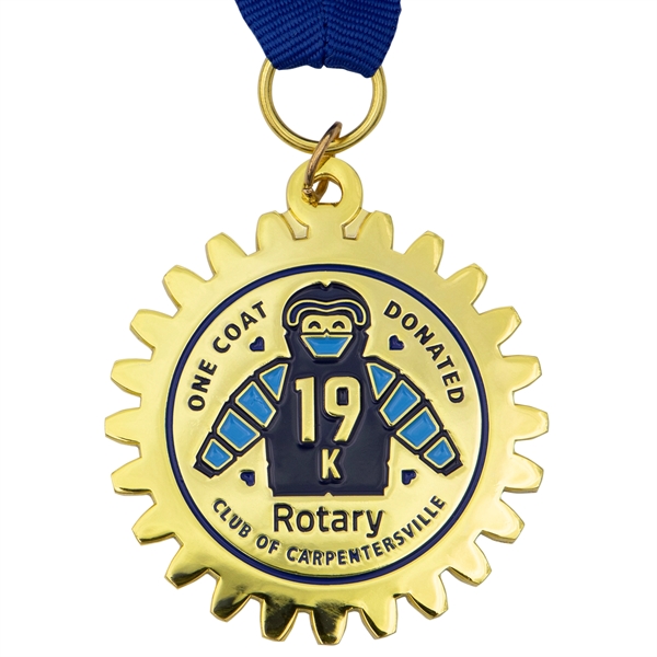 Die struck brass medals with 2D imprint in up to four... from ASI 52263 EMT / EMT