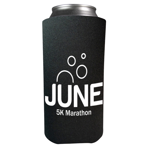 Foam 16 oz. can holder that folds flat for easy storage.... from ASI 61125 Hit Promotional Products / Hit®