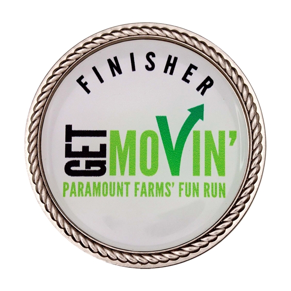 1.75" die cast zinc alloy 2-sided challenge coins with poly dome... from ASI 52263 EMT / EMT EASY