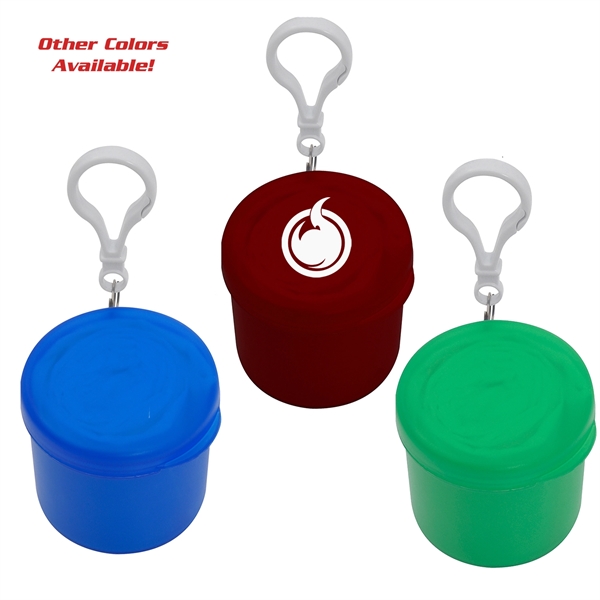 One size fits all polyethylene poncho in 2 1/4" x 2"... from ASI 57956 Graphco line