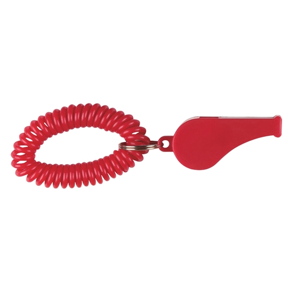 Whistle with coil and split ring.... from ASI 61125 Hit Promotional Products / Hit®