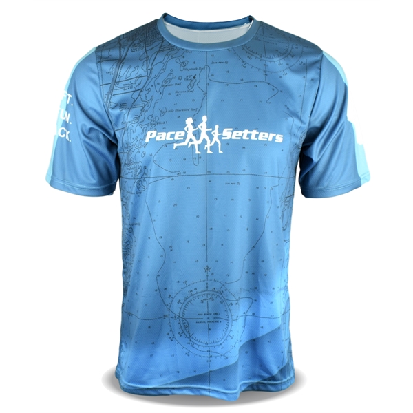 Crew neck shirt with short sleeves, moisture wicking and full-color sublimation.... from ASI 72657 Active Life Promo / Active Life Promo