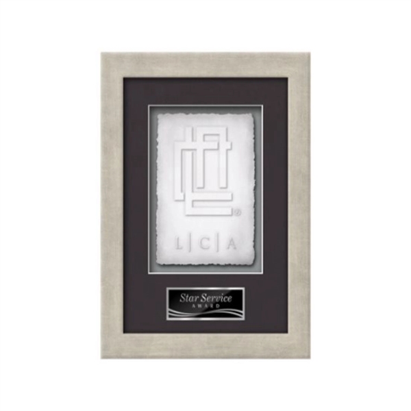 The Eldridge Cast Paper Framed Award capitalizes on the organic, delicate... from ASI 84592 St Regis Group