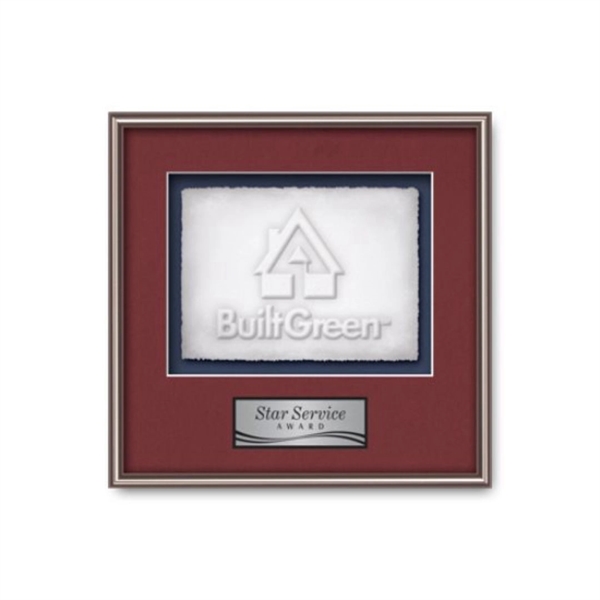 Cast Paper award framed in our exquisite Fenestra molding with your... from ASI 84592 St Regis Group