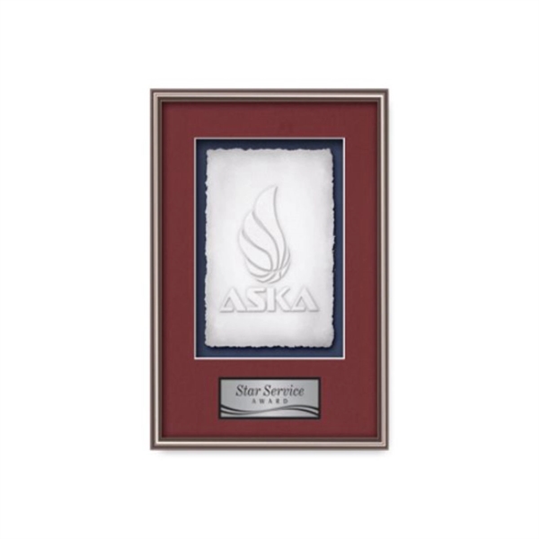 Cast Paper award framed in our exquisite Fenestra molding with your... from ASI 84592 St Regis Group