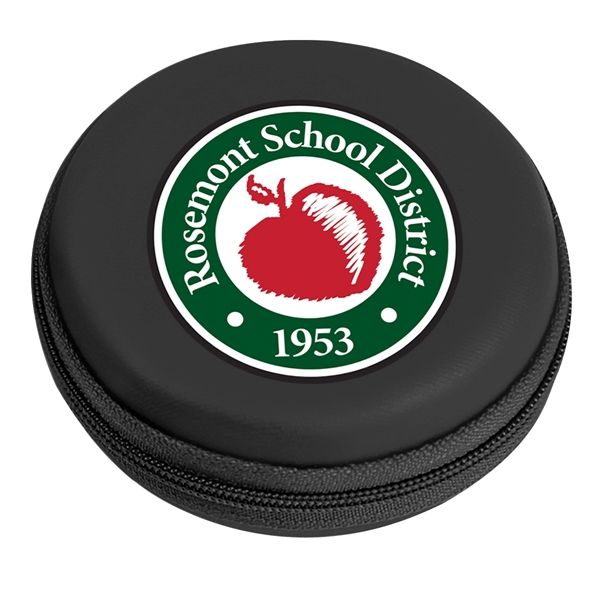 3"D rounded zippered travel case for electronic accessories and small chargers,... from ASI 61125 Hit Promotional Products / Hit®