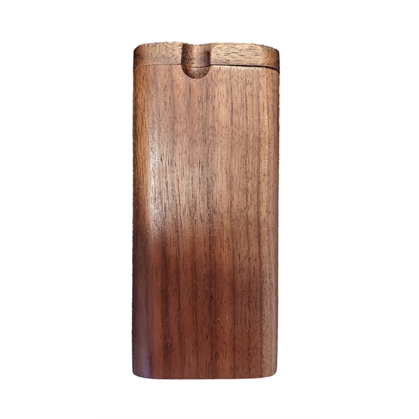 Walnut Wooden Dugout One Hitter with cleaning rod... from ASI 72657 Active Life Promo / Apres Ski Ingrain Promo
