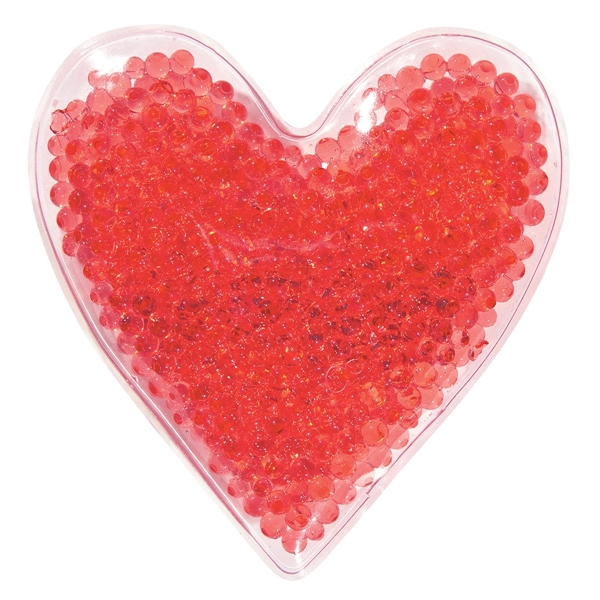Heart shaped hot / cold pack of gel beads for sore... from ASI 61125 Hit Promotional Products / Hit®