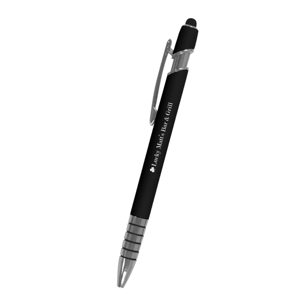 Aluminum ballpoint pen with device stylus point.... from ASI 61125 Hit Promotional Products / Hit®