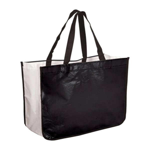 16.25" x 14.5" x 6.75" 75GSM laminated non-woven polypropylene shopping tote... from ASI 37218 Athena Promo (tm)