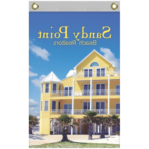 16" x 24" Standard Single Reverse Knitted Polyester Vertical Banners... from ASI 80228 Quinn