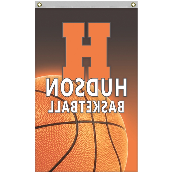 2.5' x 4' Promotional Polyester Single Reverse Flag... from ASI 80228 Quinn