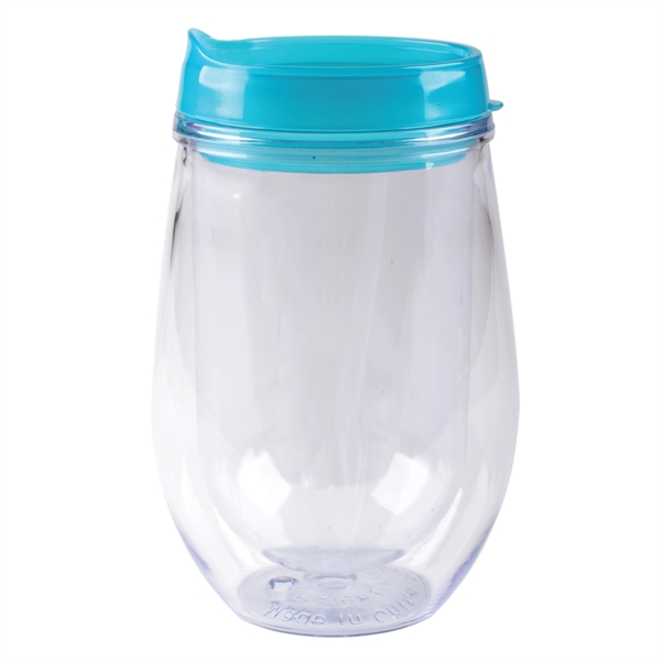 10 oz. Bev Trav Double Wall Acrylic Stemless Wine Glass... from ASI 80060 VisionUSA