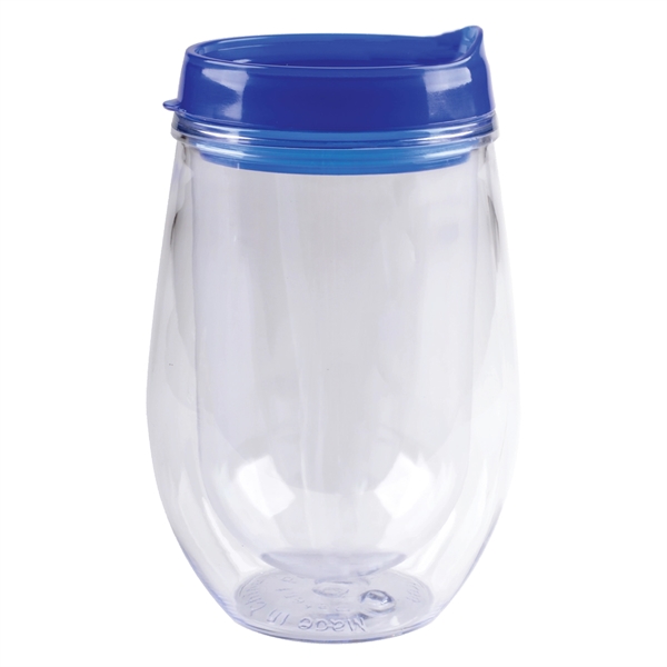10 oz. Bev Trav Double Wall Acrylic Stemless Wine Glass... from ASI 80060 VisionUSA