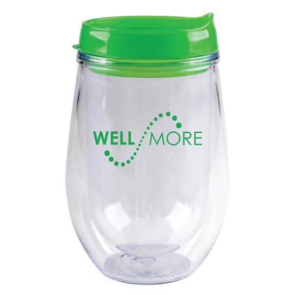 10 oz. Bev Trav Double Wall Acrylic Stemless Wine Glass... from ASI 80060 VisionUSA