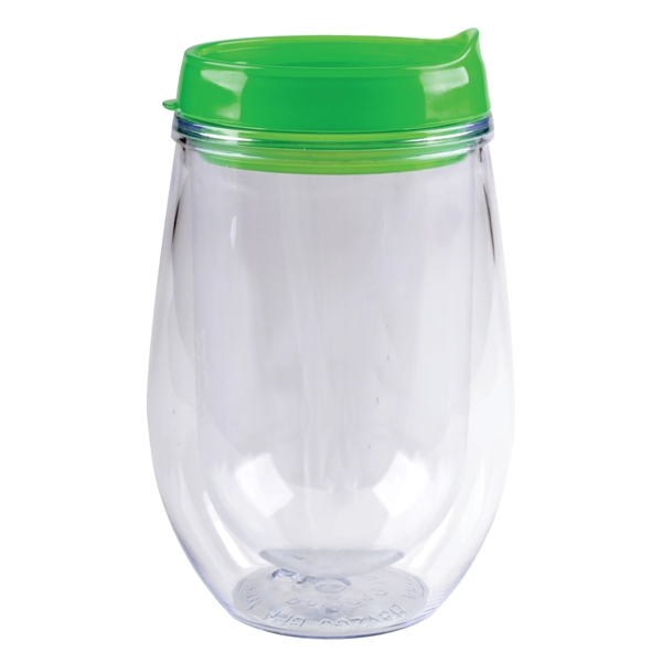 10 oz. Bev Trav Double Wall Acrylic Stemless Wine Glass... from ASI 80060 VisionUSA
