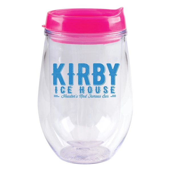 10 oz. Bev Trav Double Wall Acrylic Stemless Wine Glass... from ASI 80060 VisionUSA